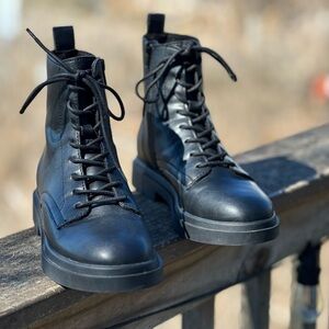 Madden Girl Black Lace-Up Women’s Boots